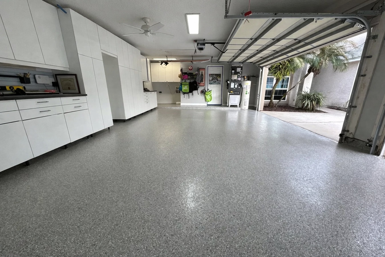 Garage floor concrete